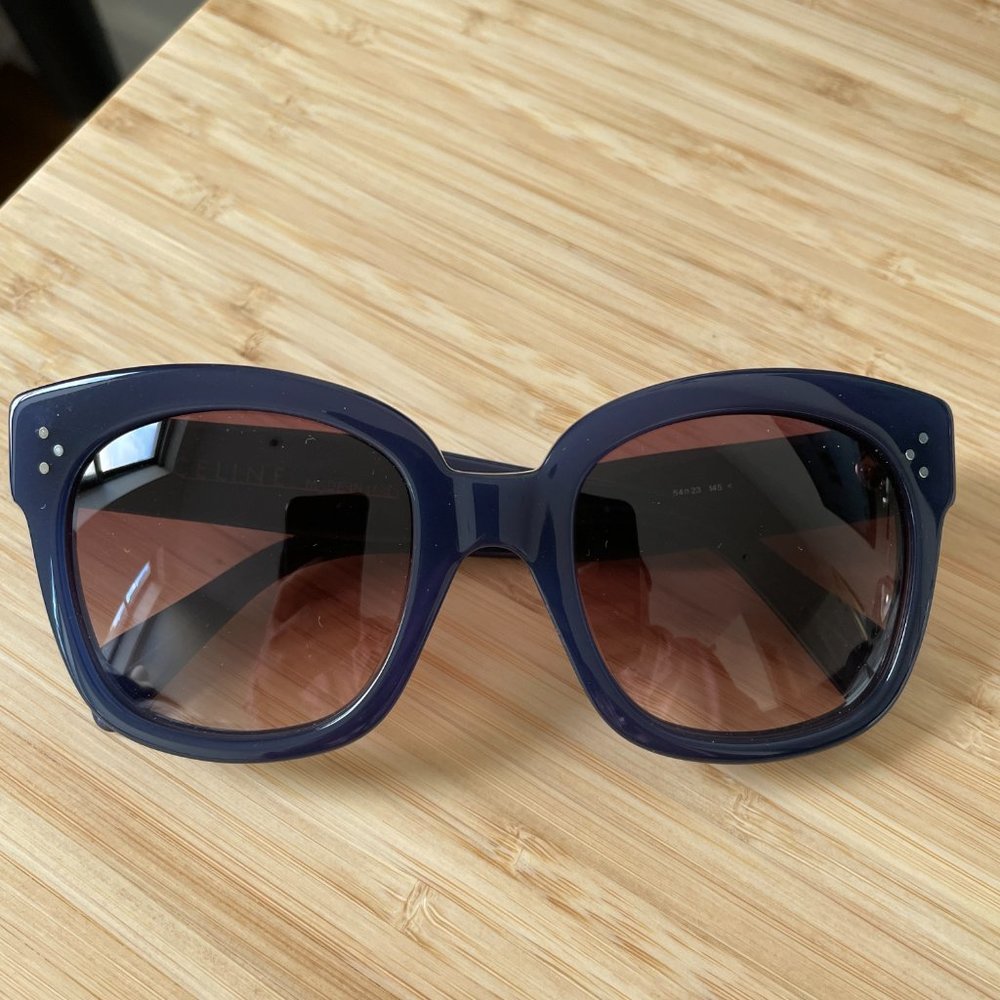 Celine Sunglasses - Navy Blue frame and Brown gradient lenses